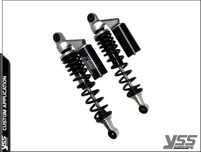 Kit Bobber pour Royal Enfield Meteor Amortisseurs RC-CB-302-T aluminium. blackpines.fr  