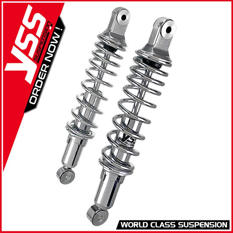 Amortisseurs moto universels YSS RD-MO-222-P CHR-CHR-C000. Blackpines.fr