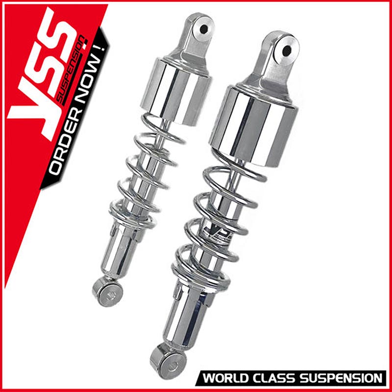 Amortisseurs moto universels YSS RD-MO-222-P CHR-CHR-C060. Blackpines.fr
