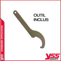Amortisseurs moto YSS Triumph Bonneville RD222 300P 08 18. Blackpines.fr