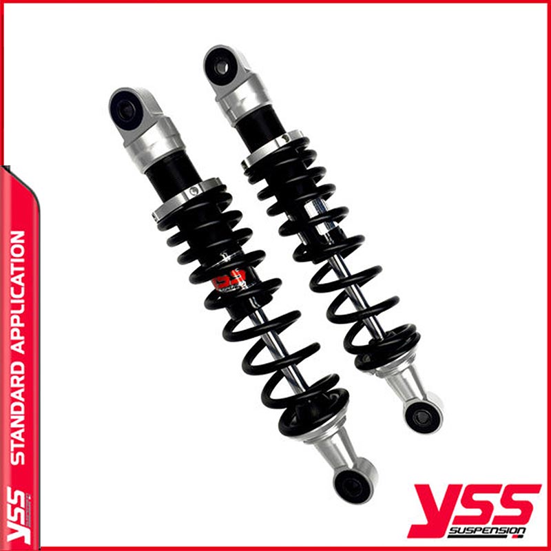 Amortisseurs moto YSS RD222-330P-03-18  pour Triumph Bonneville 650 T120R. Blackpines.fr