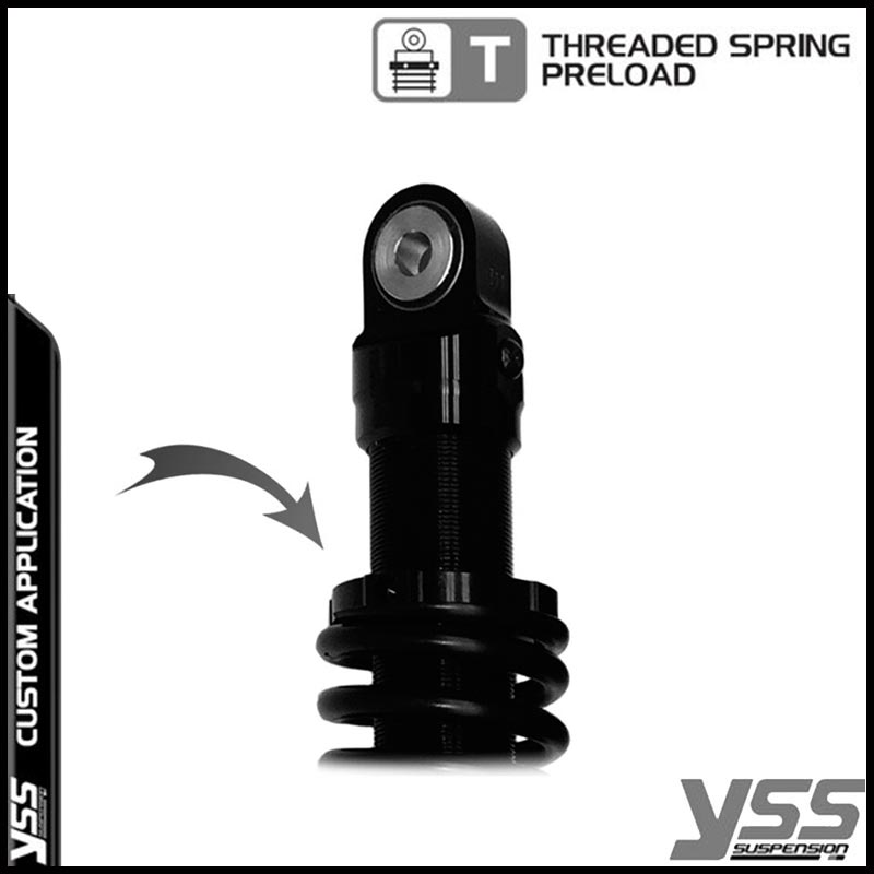 Amortisseurs moto YSS re302-330t-03-blk pour Triumph Bonneville T120R. Blackpines.fr