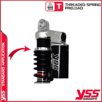 Amortisseurs YSS RG362-315TRCL-05S-888 Royal Enfield Bullet/Classic. Blackpines.fr