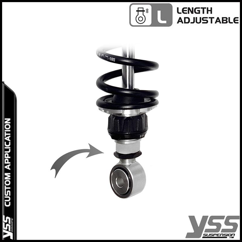 Amortisseurs moto YSS RG362-340TRWL-52-ALU pour Bonneville T100. Blackpines.fr