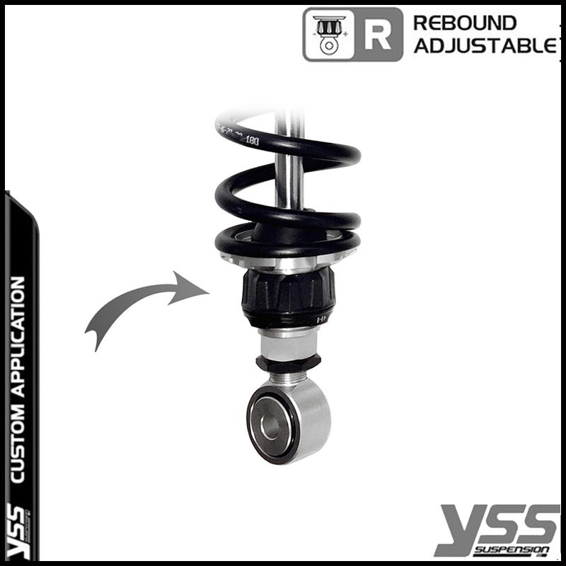 Amortisseurs moto YSS RG362-340TRWL-52-ALU pour Bonneville T100. Blackpines.fr