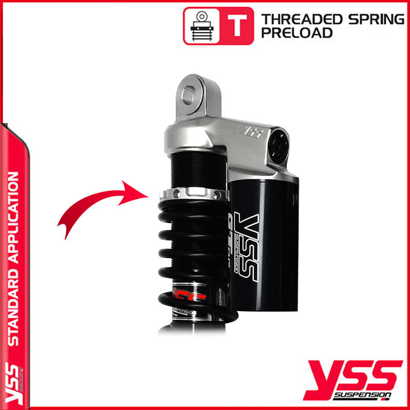 Amortisseurs YSS RG362-360TRCL-49-888 pour Royal Enfield Continental. Blackpines.fr