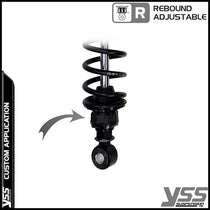 Amortisseurs YSS RG362-360TRCL-49-BLK pour Royal Enfield Continental. Blackpines.fr