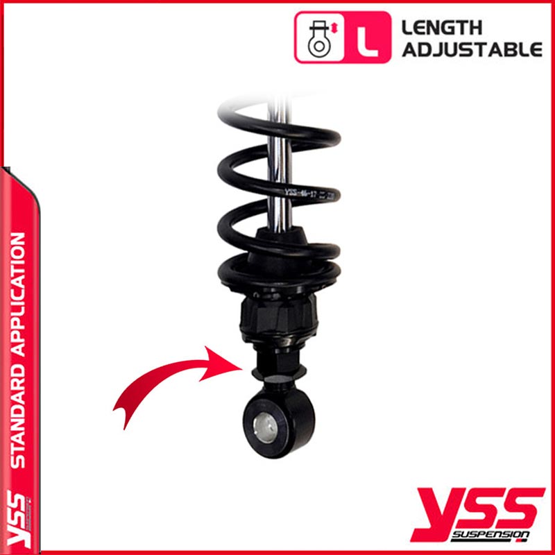 Amortisseurs moto YSS RG362-360TRCL-54-B pour Royal Enfield. Blackpines.fr
