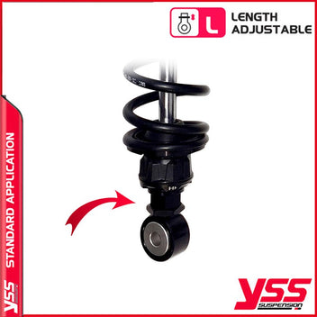 Amortisseurs moto YSS RG362-360TRWL-22-B pour Thruxton 790/900. Blackpines.fr