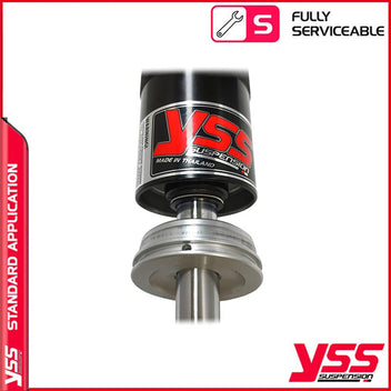 Amortisseurs moto YSS RZ MO 362 TRL ALU & BLK pour Honda CX. Blackpines.fr