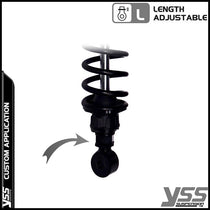 Amortisseurs YSS pour Royal Enfield Bullet et Classic RZ362-315TRL-05-BLK. Blackpines.fr