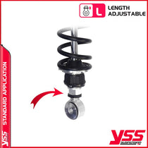 Amortisseurs moto YSS RZ362 320TRL 12 88 pour Triumph 800 America. Blackpines.fr
