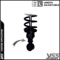 Amortisseurs moto YSS RZ362 320TRL 12 BLK pour Triumph 800 America. Blackpines.fr