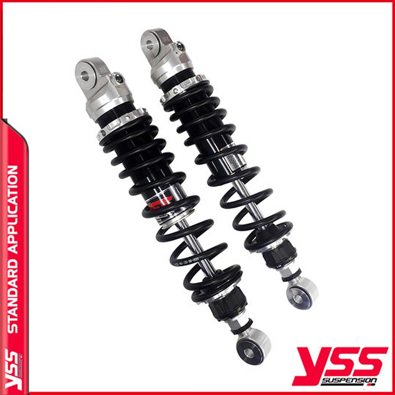 Amortisseurs moto YSS RZ362 350TRJ 52 88 pour Triumph 900 T100. Blackpines.fr