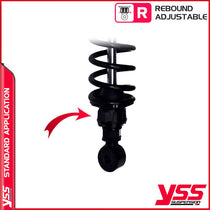 Amortisseurs moto YSS RZ362 350TRJ 52B pour Triumph 900 T100. Blackpines.fr