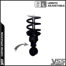 Amortisseurs moto YSS RZ362-360TRL-49S-BLK pour Royal Enfield Continental. Blackpines.fr