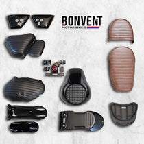 Kit scrambler vintage rallye lite Bonvent pour Royal Enfield 650. Blackpines.fr
