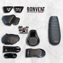 Kit scrambler vintage rallye lite Bonvent pour Royal Enfield 650. Blackpines.fr