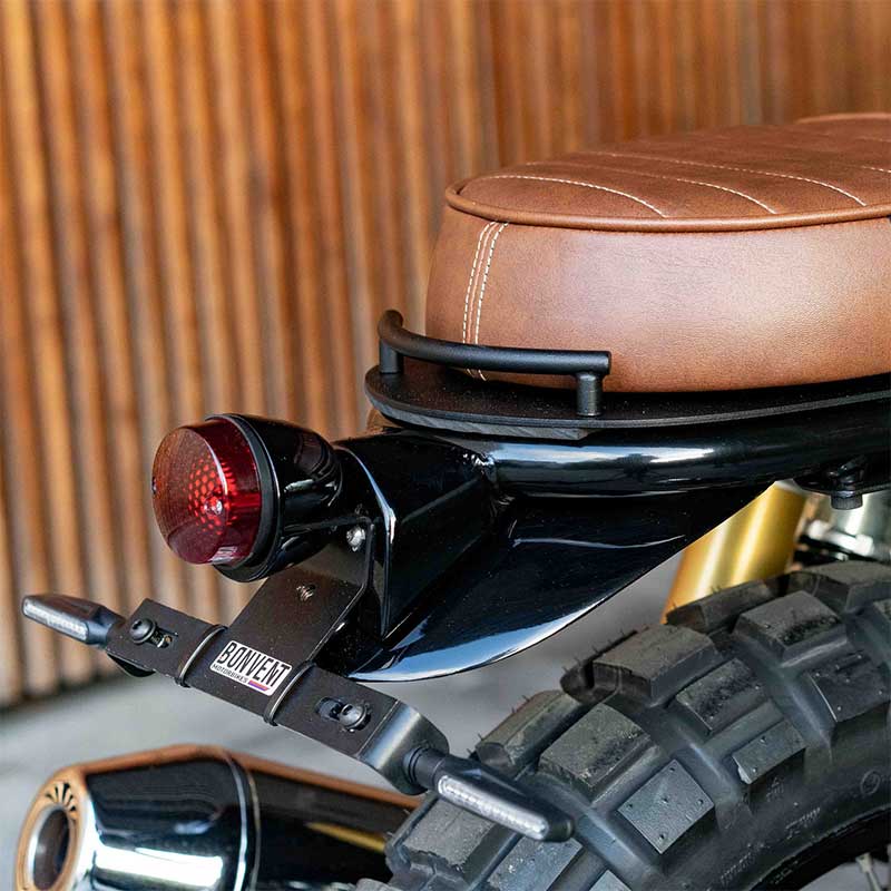 Garde-Boue Moto Arrière Duokon - ABS Et Acier Inoxydable Noir, Protection Universelle 12-18 Pouces