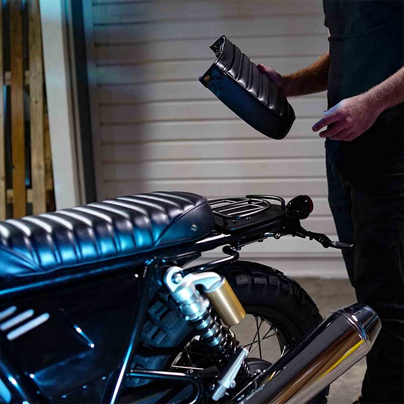 Mini porte-bagages Bonvent pour Interceptor et Continental GT. 