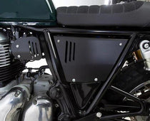 Paire de caches injection pour Royal Enfield 650 par Hedgehog Motorcycles. Blackpines.fr