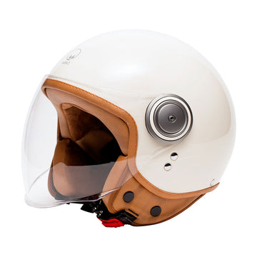 Casque Demi-Jet ELEMENTS Crème | Mârkö