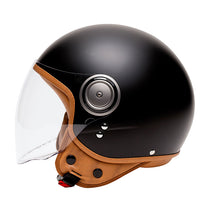 Casque demi-jet Marko Elements noir mat. Blackpines.fr