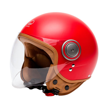 Casque demi jet Marko Elements rouge. Blackpines.fr