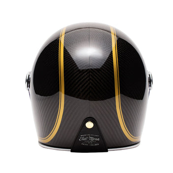 Casque integral moto Marko Full Moon Carbon noir et or. Blackpines.fr