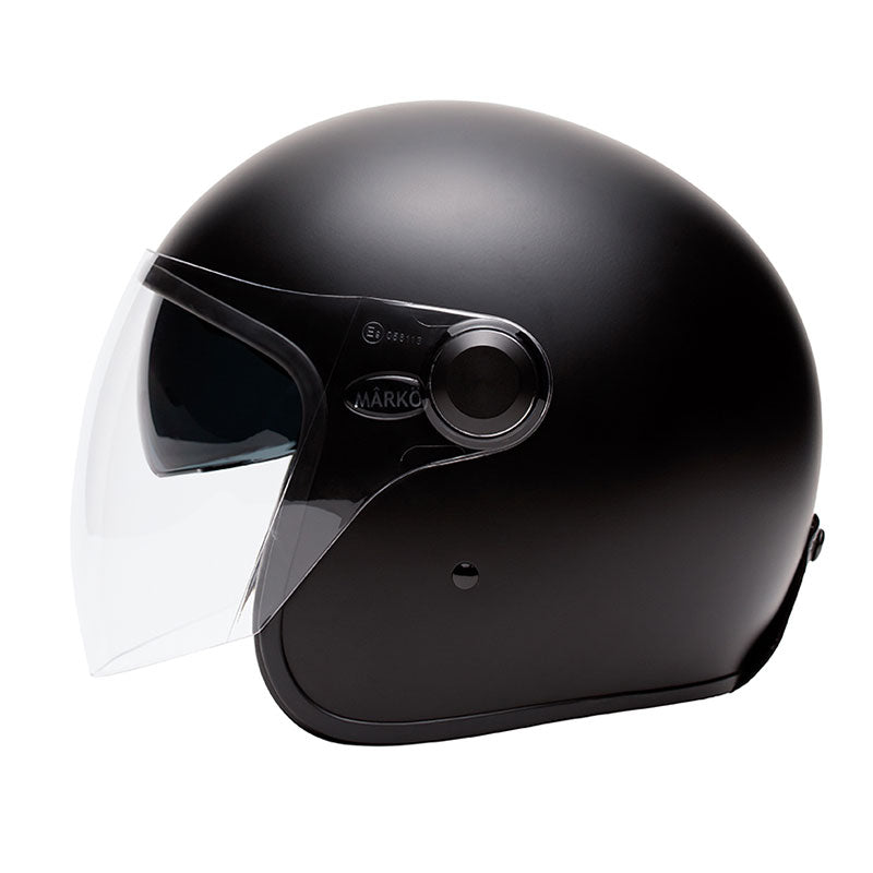 Casque jet Marko Boreal noir mat. Blackpines.fr