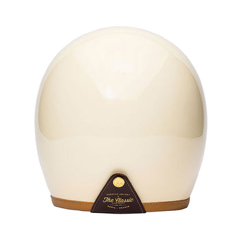 Casque jet Vintage The Classic Marko couleur creme. Blackpines.fr