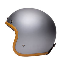 Casque jet vintage gris mat The Classic de Marko. Blackpines.fr