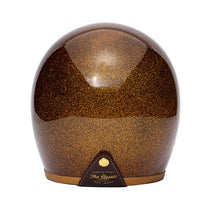 Casque jet vintage marron paillete The Classic de Marko Helmets. Blackpines.fr