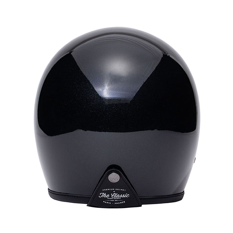 Casque jet vintage noir The Classic de Marko. Blackpines.fr