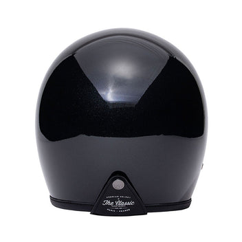 Casque jet vintage noir The Classic de Marko. Blackpines.fr