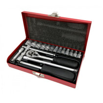 Coffret cliquet 1/4 19 Pièces BRAZOLINE-blackpines.fr