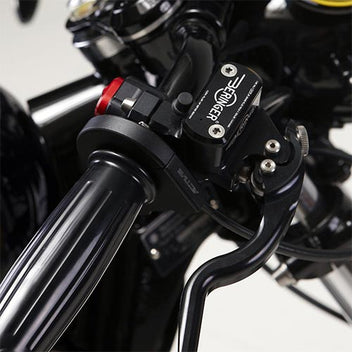 Commodos noirs haute qualite aluminium. Blackpines.fr