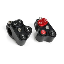 Commodos noirs haute qualite aluminium. Blackpines.fr