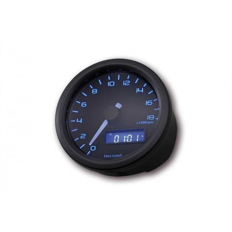 Compte-tours DAYTONA VELONA 18000 trs/mn - NOIR-blackpines.fr