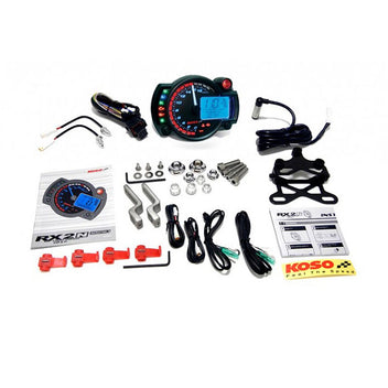 Compteur et Compte-tours Koso RX2N+ contenu. Blackpines.fr