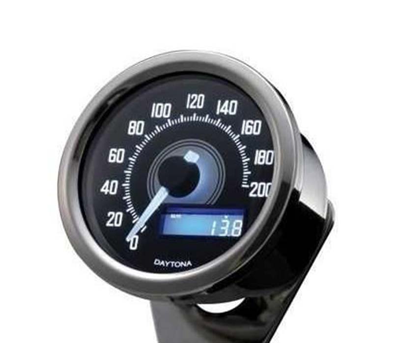 Compteur moto Daytona Velona60 chrome. Blackpines.fr