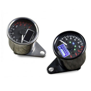Compteur vitesse 160 km/h et Compte-tours 12 000 tr/min Brazoline. Blackpines.fr