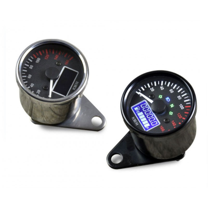 Compteur vitesse 160 km/h et Compte-tours 12 000 tr/min Brazoline. Blackpines.fr