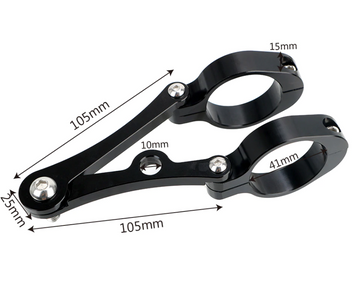 Pattes de phare en aluminium reglables en profondeur. Blackpines.fr