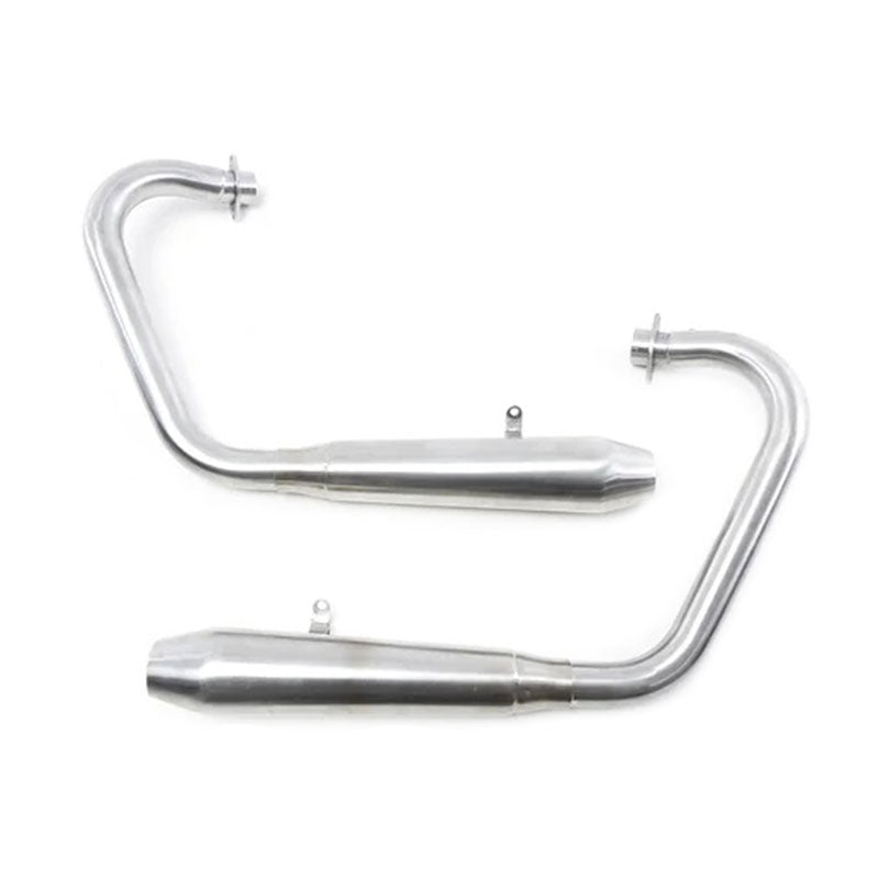 Ligne echappement silencieux Hedgehog Motorcycles pour Royal Enfield 650. Blackpines.fr