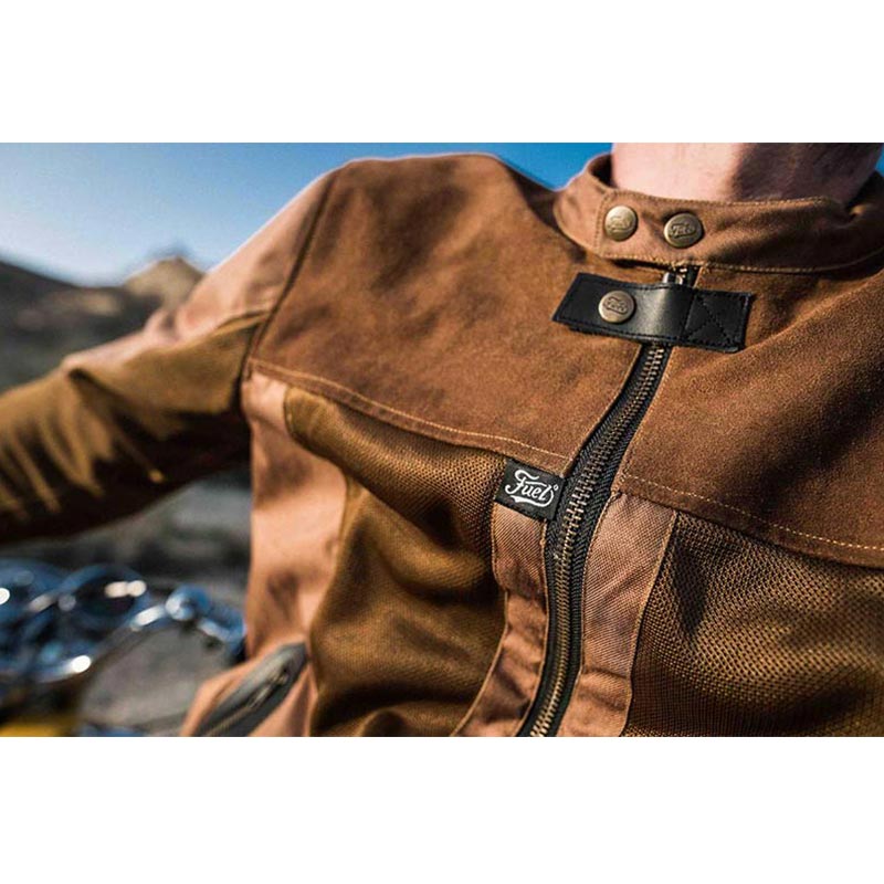 Veste moto Arizona Tan de Fuel Motorcycles. Blackpines.fr