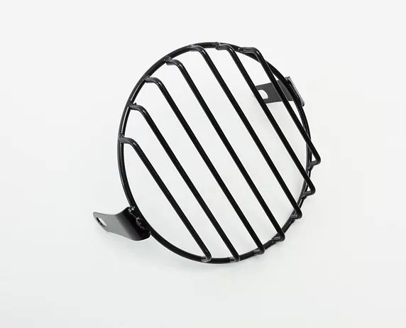 Grille pour phare Royal Enfield 650 par Hedgehog Motorcycles. Blackpines.fr