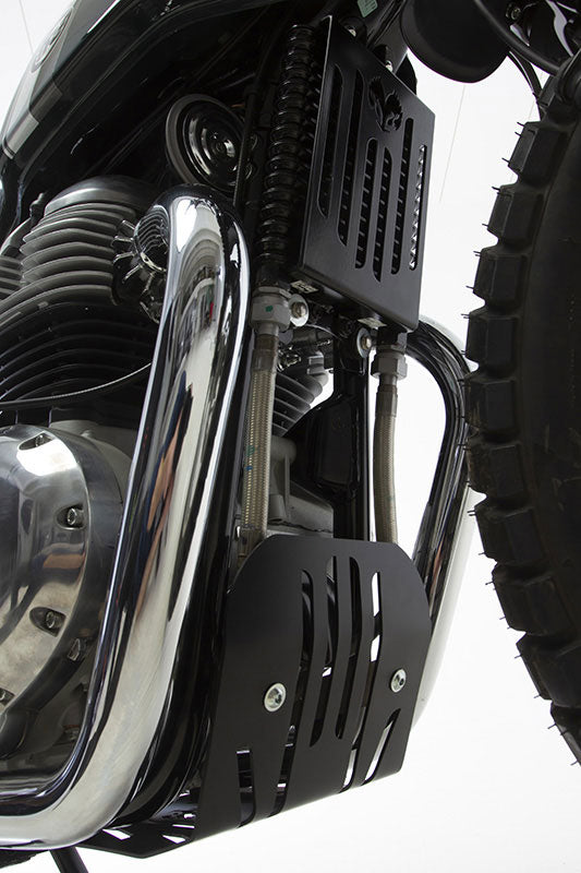 Kit Scrambler de Hedgehog Motorcycles pour Royal Enfield Interceptor. Blackpines.fr