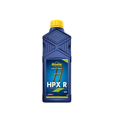 Huile de fourche moto HPX R 5W Putoline. Blackpines.fr
