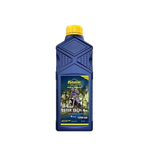 Huile moteur ester tech off road 4+ 10W60 synthétique 4T. Blackpines.fr